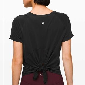 Lululemon Open Up Tie Back Tee